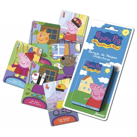 baraja cartas infantiles peppa pig