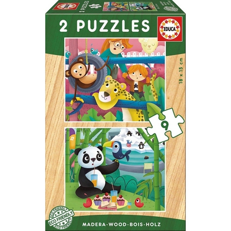 puzzle animales zoo