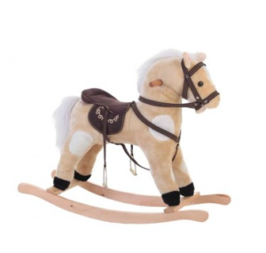 Caballo Balancin 70 x 60 Cms. Beig Blanc