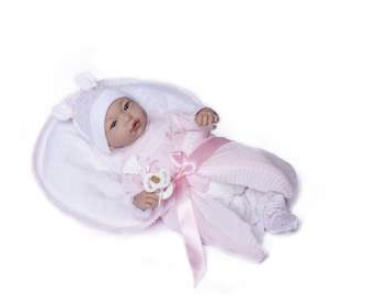 Reborn Julia Pelele Rosa con Arruyo 46Cm